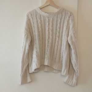 LOVETREE fuzzy crop sweater